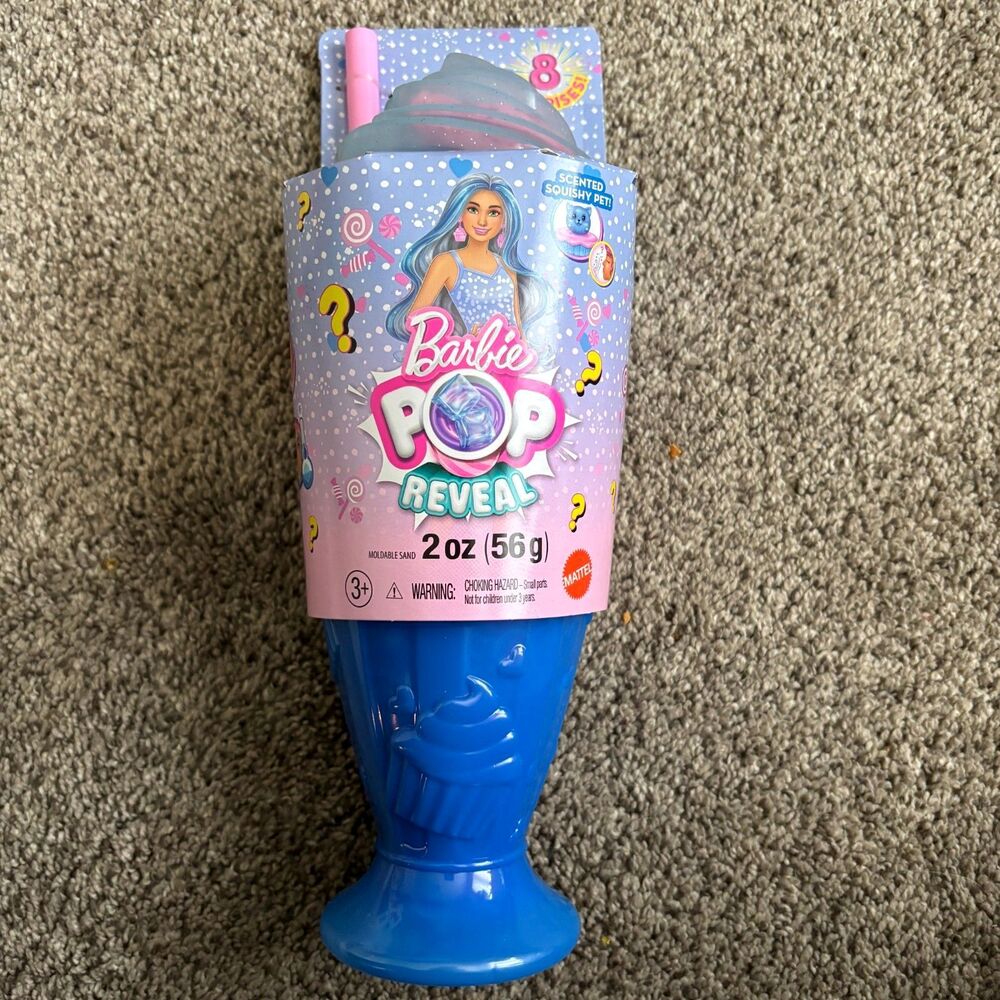 Sealed Barbie POP Reveal 8 Surprises TREAT SERIES Doll Cup Reusable Cup
